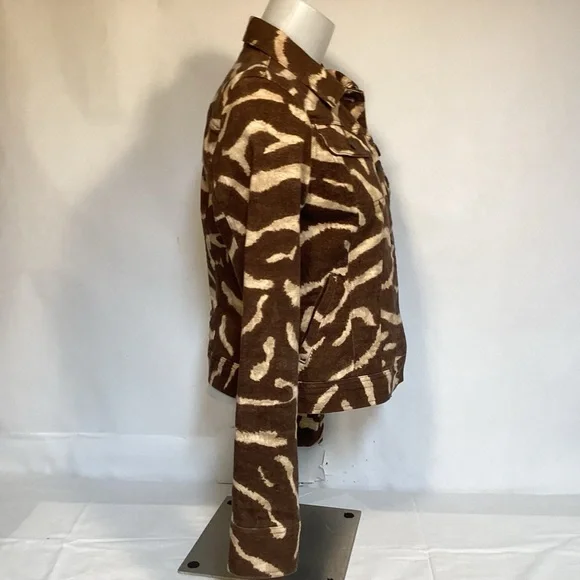 LRL Lauren Jean Co Ralph Lauren Animal Print Jean Jacket Women’s size medium - Picture 3 of 11